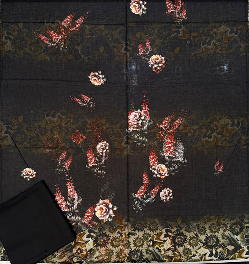 Premium Printed Lawn Unstitched – 2PC ZYRA