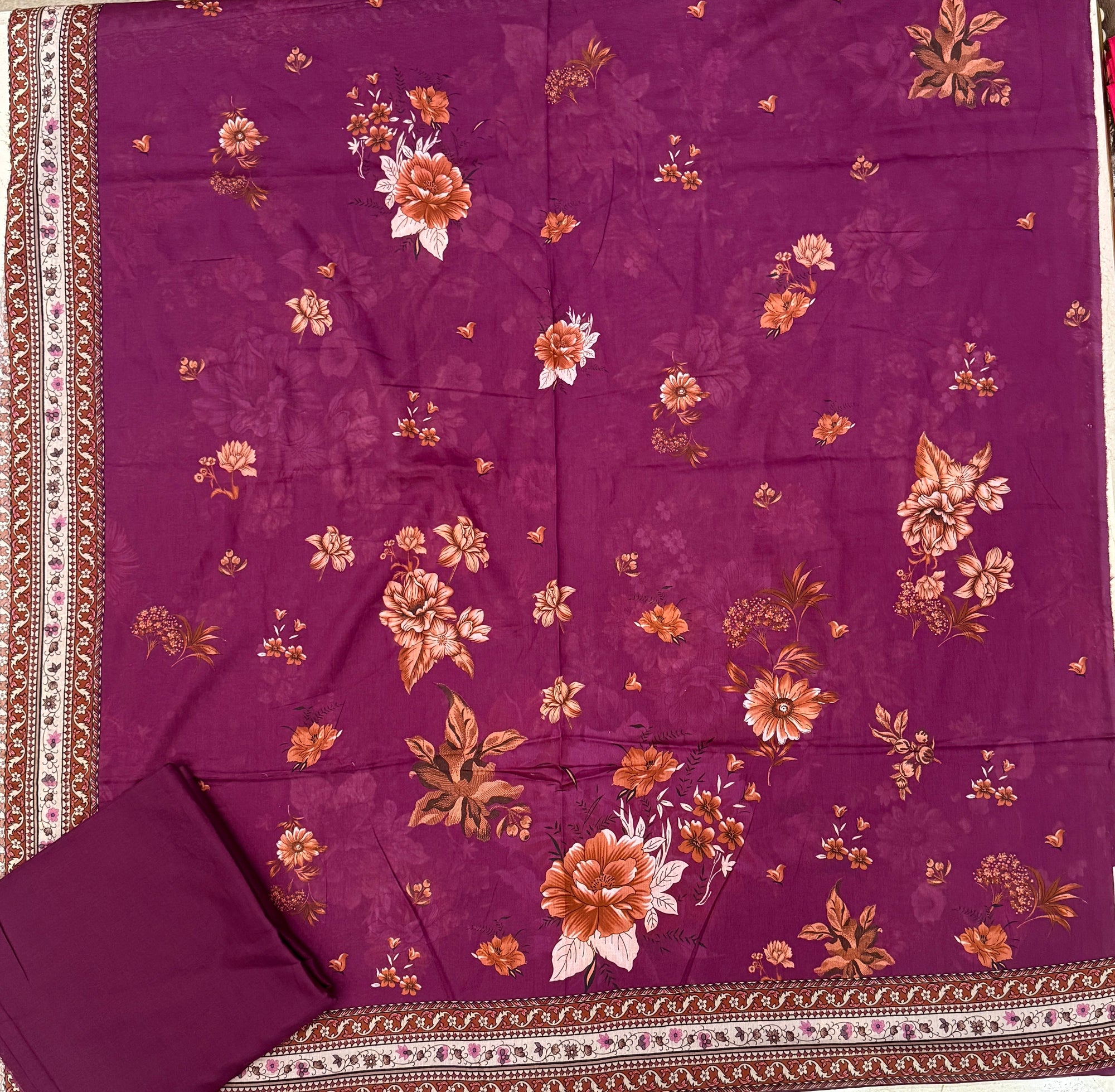 Premium Printed Lawn Unstitched – 2PC ZYRA