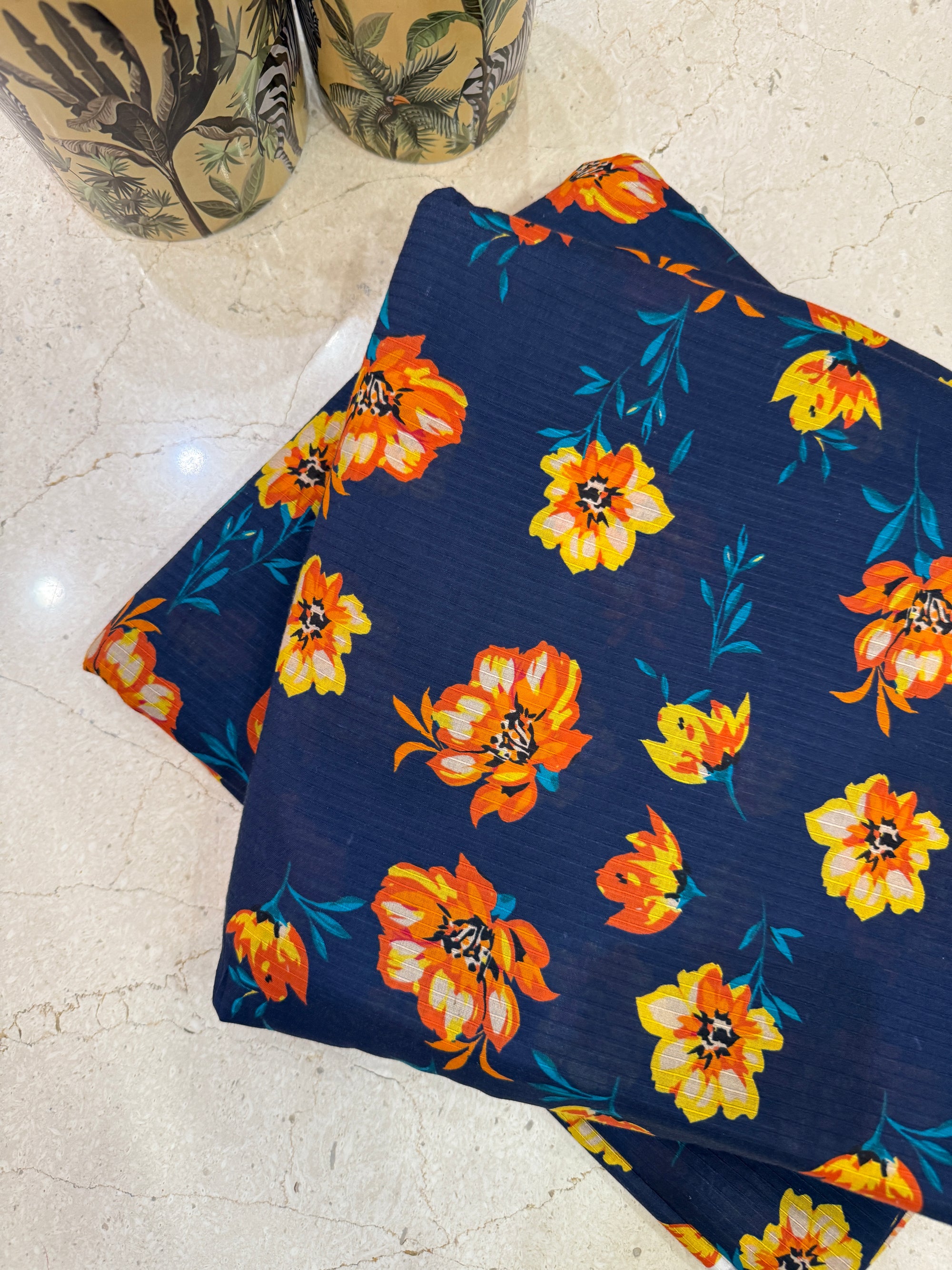 Royal Blue 2 pcs Bana Dora Lawn Sale price