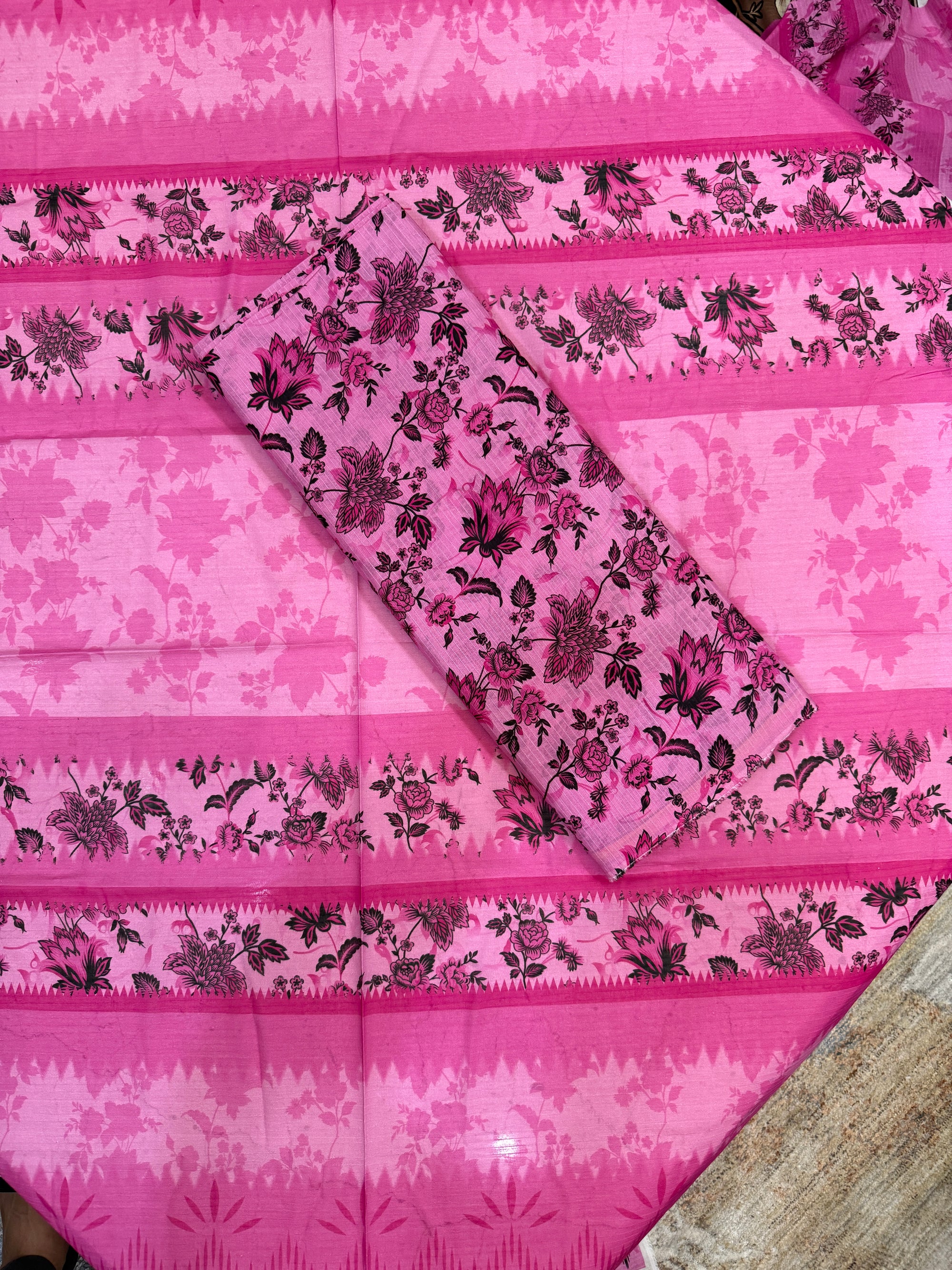 Pink Aura 3 Piece Full Suite Bana Dora Lawn