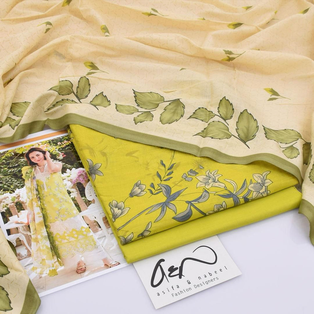 Asifa Nabeel Lawn 3 - Piece Unstiched - Zyra