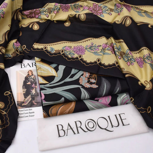 Baroque lawn 3 - Piece Un - stiche - Zyra