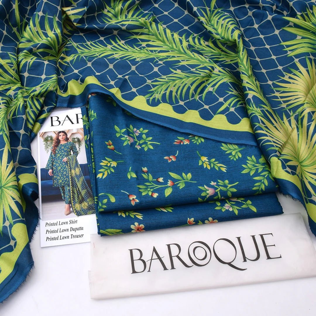Baroque lawn 3 - Piece Un - stiched - Zyra
