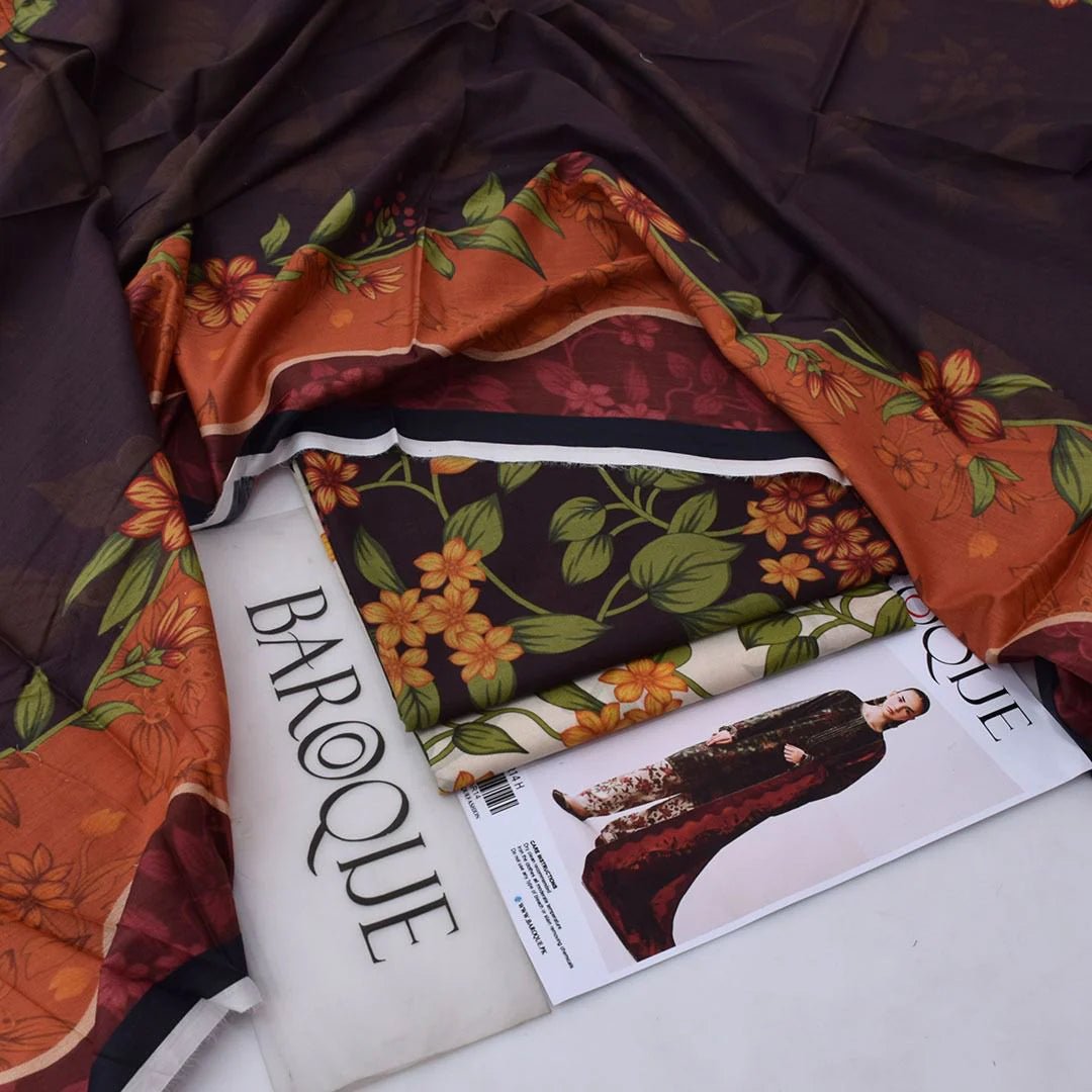 Baroque Lawn 3 - Piece Unstiched - Zyra