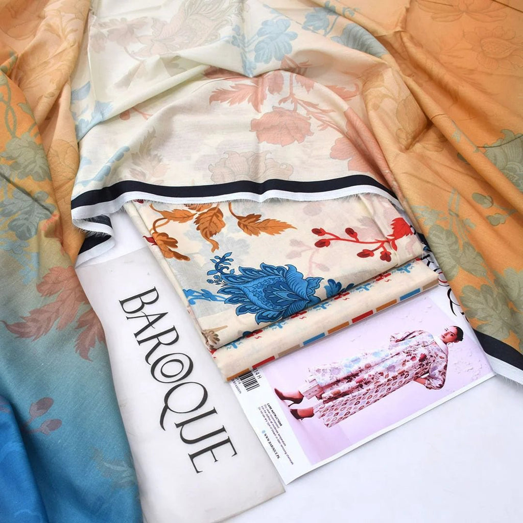 Baroque Lawn 3 - Piece Unstiched - Zyra