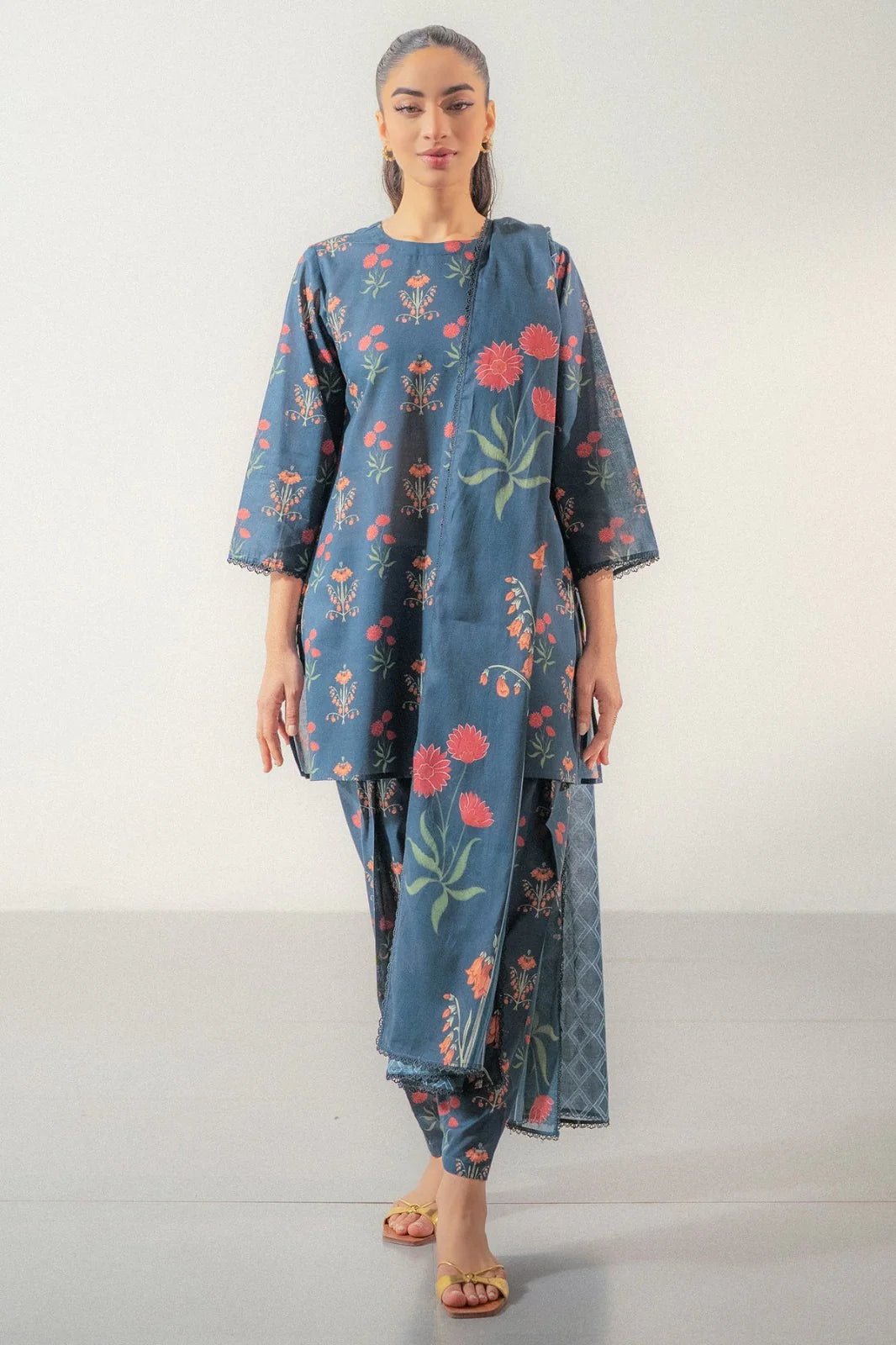 Ego Lawn 3 - Piece Unstiched - Zyra