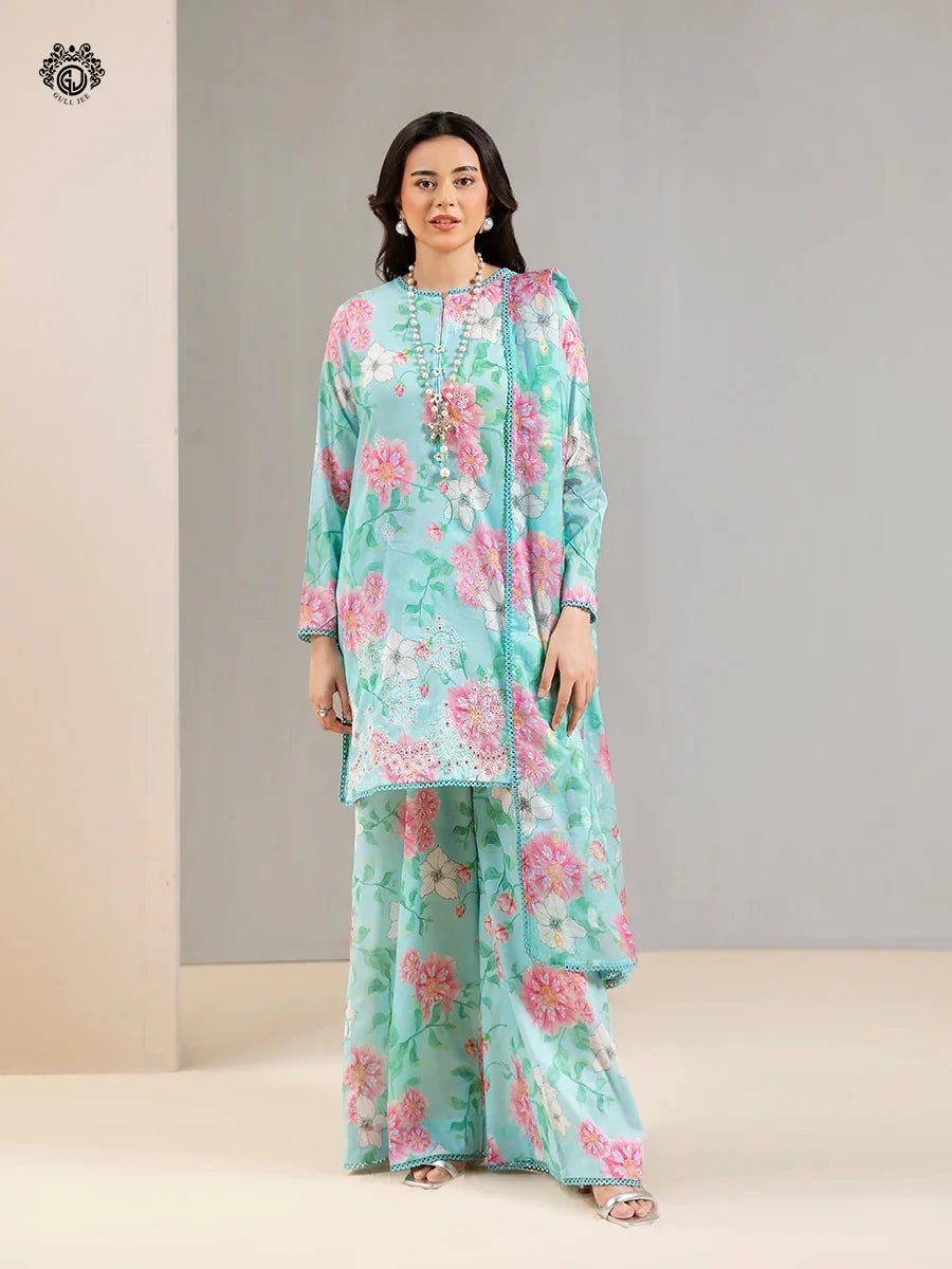 Gull Jee Lawn 3 - Piece Unstiched - Zyra