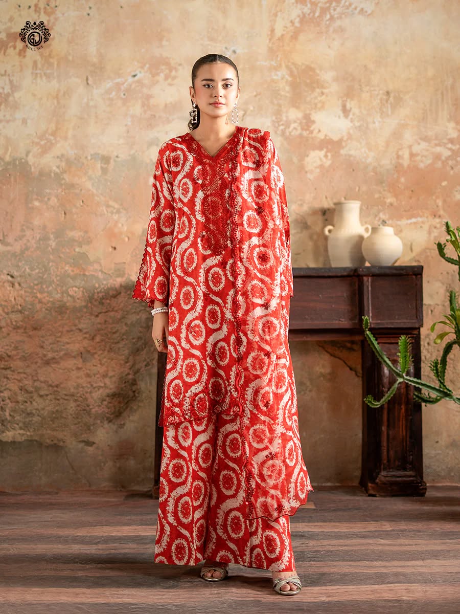 Gull Jee Lawn 3 - Piece Unstiched - Zyra