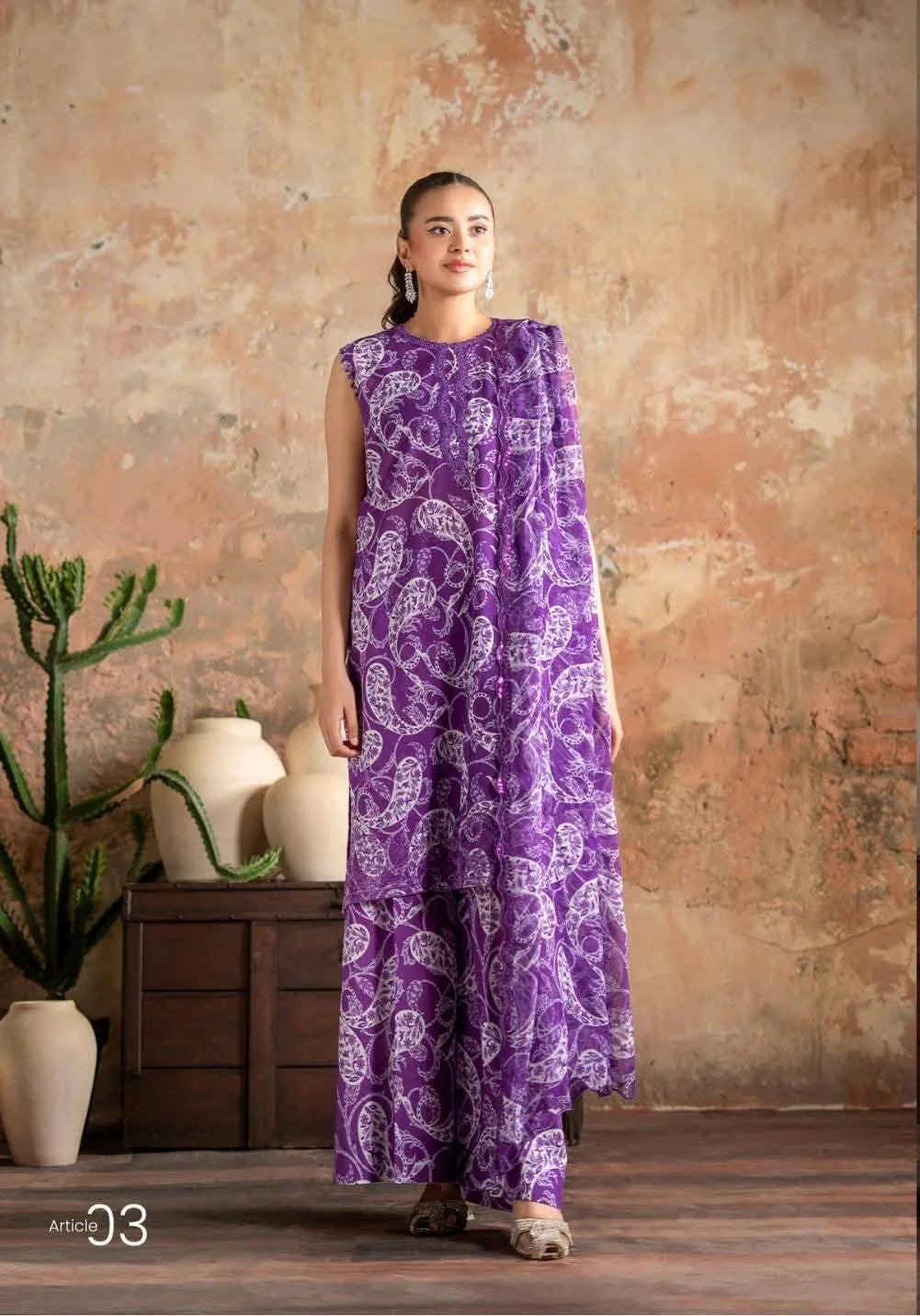 Gull Jee Lawn 3 - Piece Unstiched - Zyra