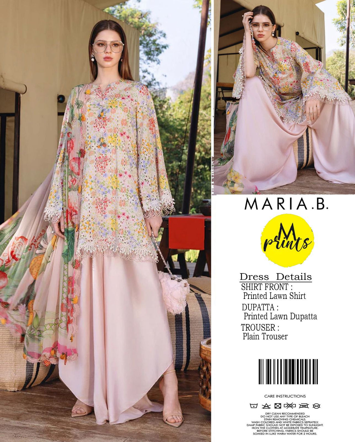 Maria.B Lawn 3 - Piece Unstiched - Zyra