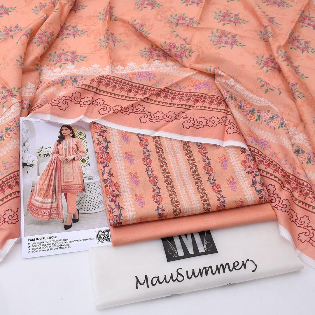 Mausummery lawn 3 - Piece Un - stiched - Zyra