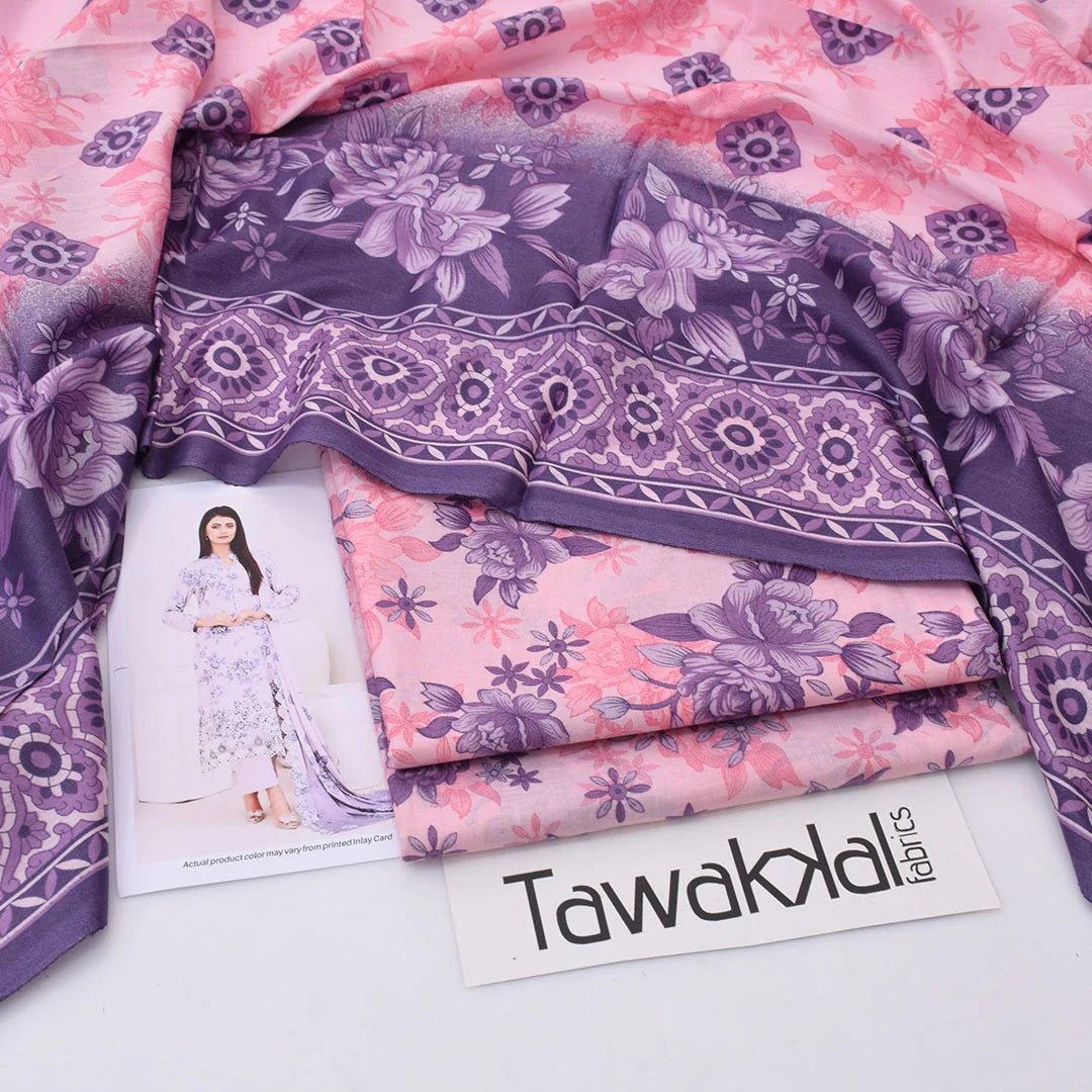 Tawakkal lawn 3 - Piece Un - stiched - Zyra
